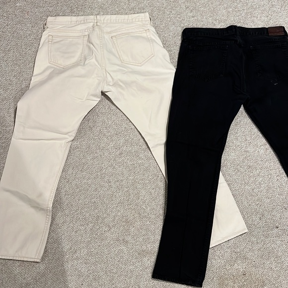 [2] Jcrew garment dyed jeans / ecru and black - Picture 5 of 5
